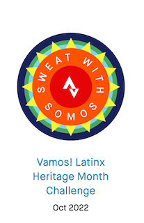 Completion badge for Vamos! Latinx Heritage Month challenge in Trophy Case