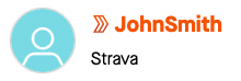 Example of Strava staff indicator