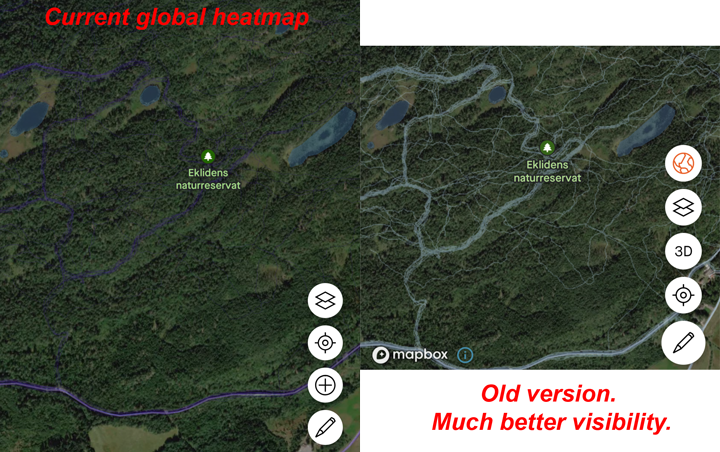 Comparison heatmap visiblity.