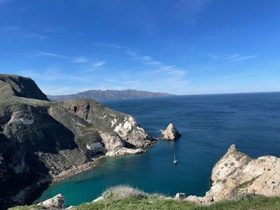 Coastal view of sea and cliffs, Channel Islands National Park