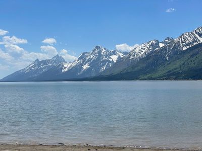 View of the incredible Grand Tetons.